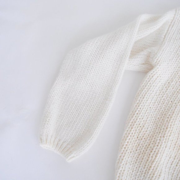 Vintage Hunters Run Cream, Purple & Blue Button Up Knit Cardigan L - Picture 9 of 12